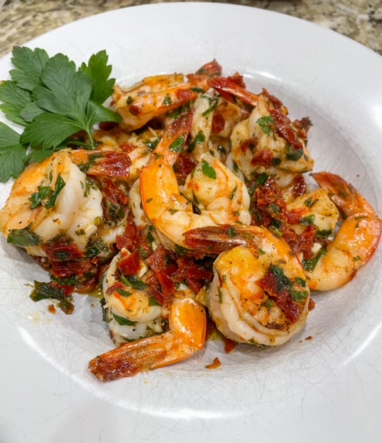 Pan-Seared Shrimp with Sundried Tomatoes
