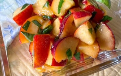 Peach Basil Topping
