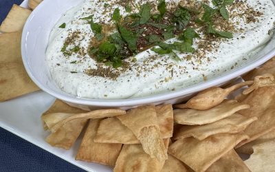 Whipped Feta Dip with Hot Honey and Pita Chips